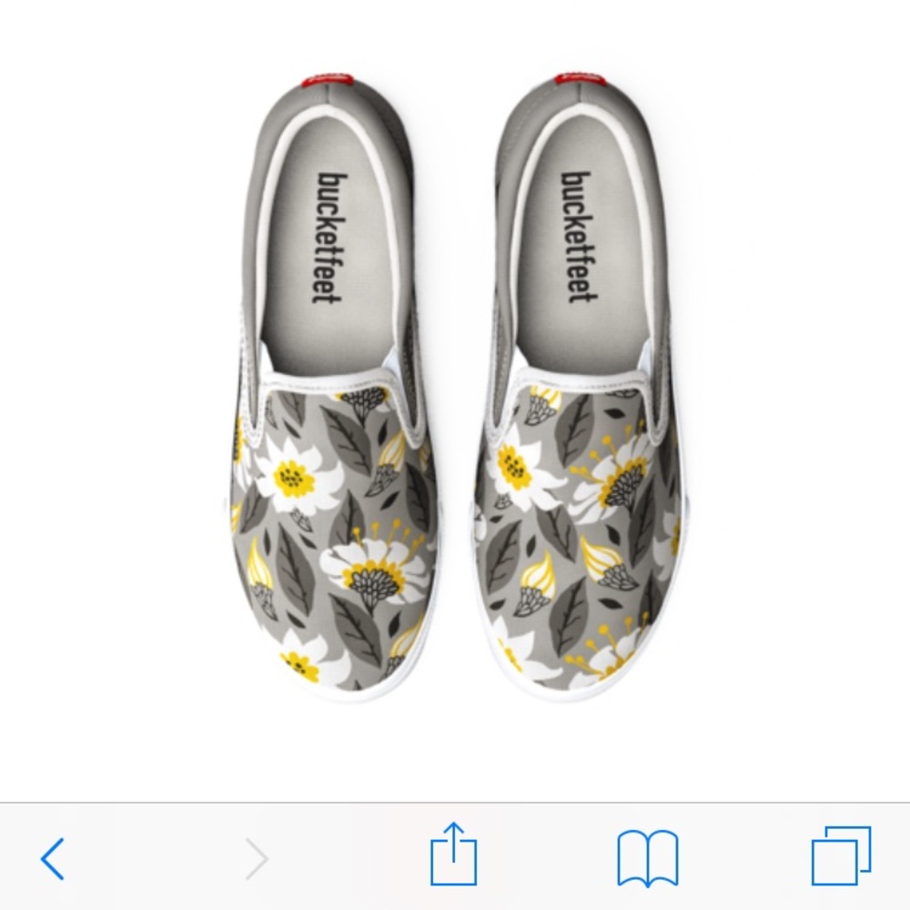 Bucketfeet Floral Print Slip-on Sneaker.